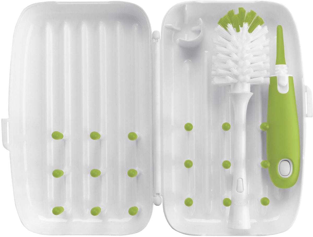 OXO Tot On-The-Go Drying Rack and Bottle Brush - Green - 6230700