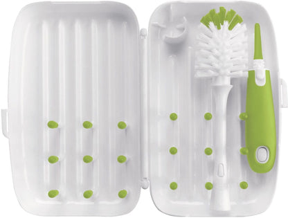 OXO Tot On-The-Go Drying Rack and Bottle Brush - Green - 6230700