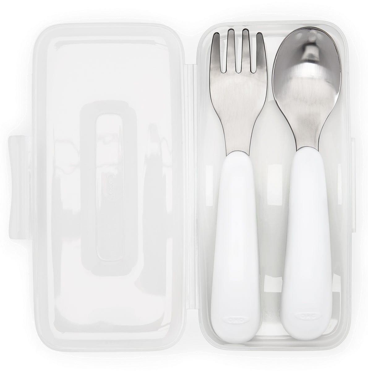 OXO Tot On-the-Go Fork & Spoon Set - Aqua