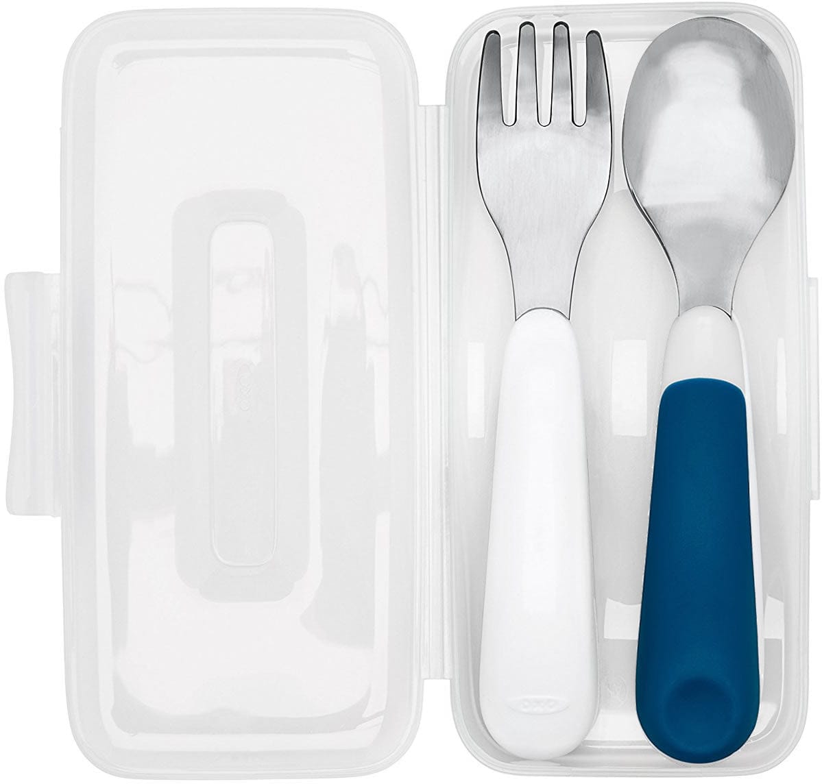 OXO Tot On-the-Go Fork & Spoon Set - Navy