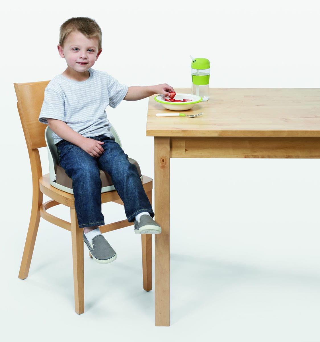 OXO Tot Perch Portable Booster Chair with Straps - Green - 6366900