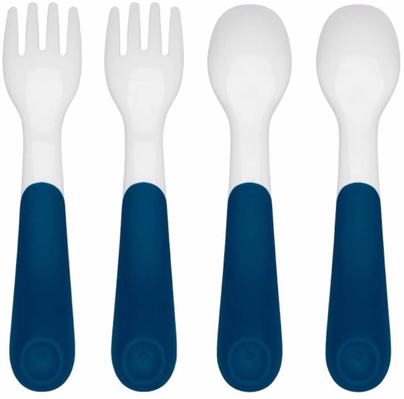 OXO Tot Plastic Fork & Spoon Multipack - Navy - 61128000