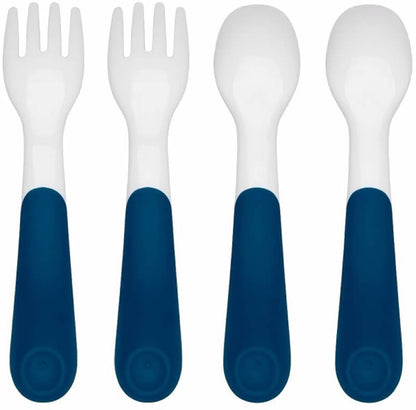 OXO Tot Plastic Fork & Spoon Multipack - Navy - 61128000