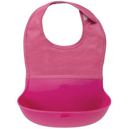 OXO Tot Roll Up Bib - Pink - 6129000
