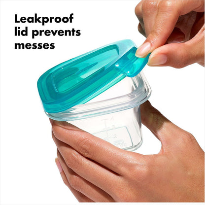 OXO Tot Silicone Freezer Storage Containers, 4 oz - Teal - 61151100