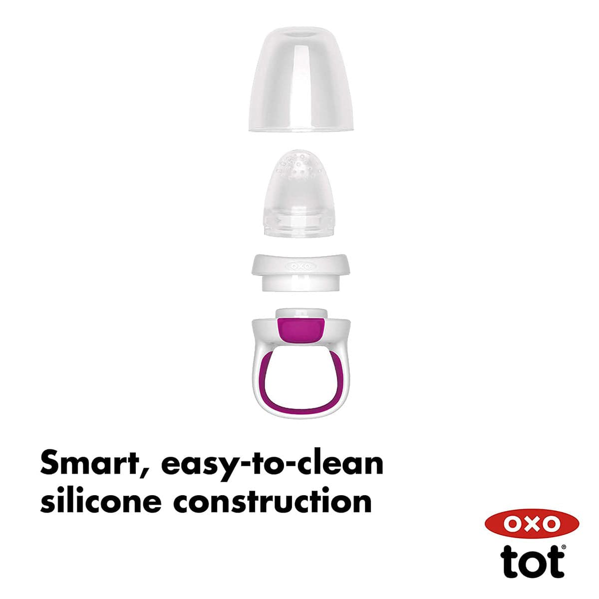 OXO Tot Silicone Self-Feeder 2 Pack - Teal / Pink - 61146700