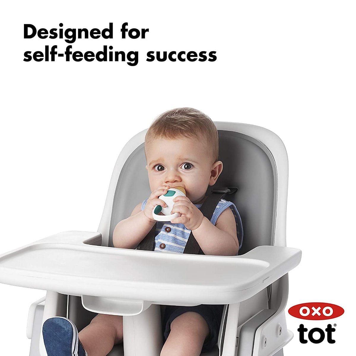 OXO Tot Silicone Self-Feeder 2 Pack - Teal / Pink - 61146700