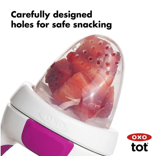 OXO Tot Silicone Self-Feeder 2 Pack - Teal / Pink - 61146700