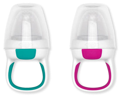 OXO Tot Silicone Self-Feeder 2 Pack - Teal / Pink - 61146700
