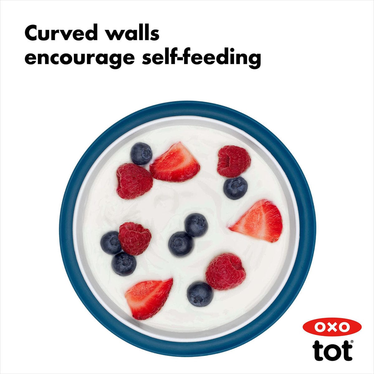 OXO Tot Stick & Stay Bowl - Navy - 61120700