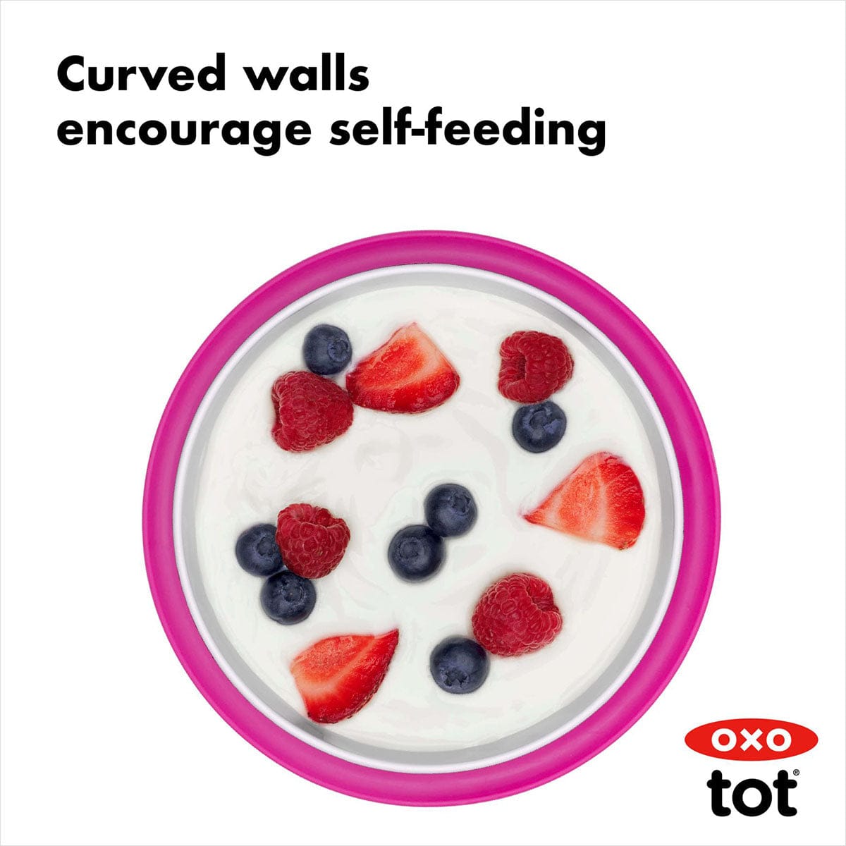 OXO Tot Stick & Stay Bowl - Pink - 61120500