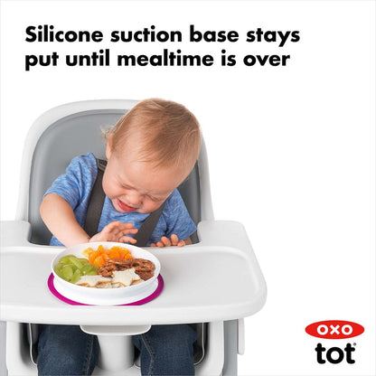 OXO Tot Stick & Stay Plate - Pink - 61120800
