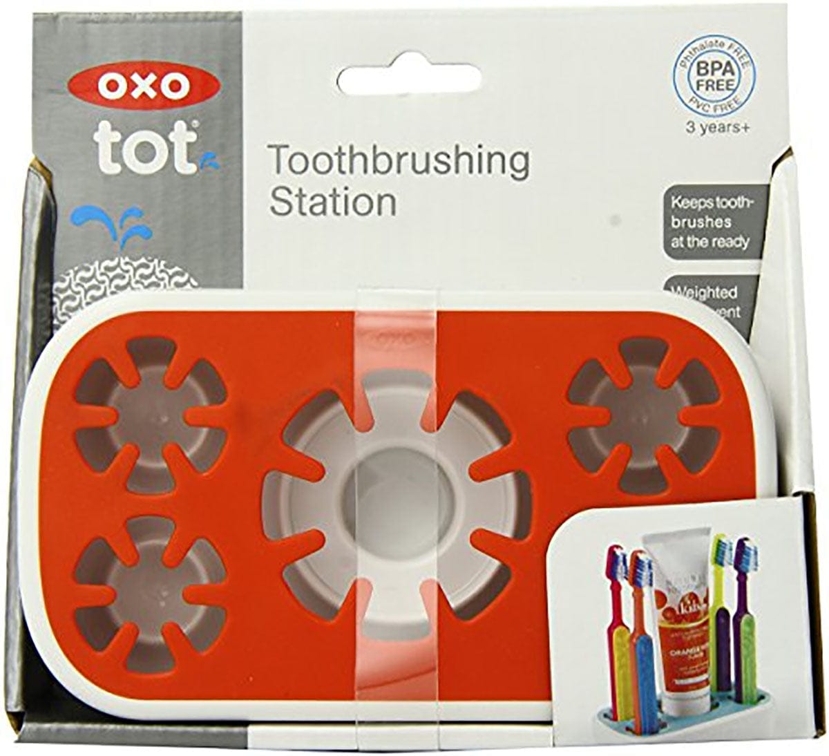OXO Tot Toothbrushing Station in Orange - 6138900