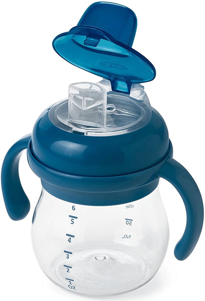 OXO Tot Transitions Soft Spout Sippy Cup Set, 6 oz - Navy - 61127600