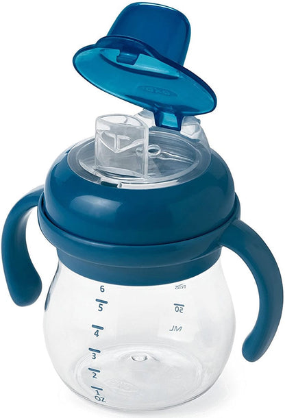 OXO Tot Transitions Soft Spout Sippy Cup Set, 6 oz - Navy - 61127600