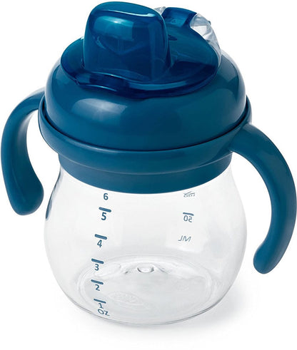 OXO Tot Transitions Soft Spout Sippy Cup Set, 6 oz - Navy - 61127600