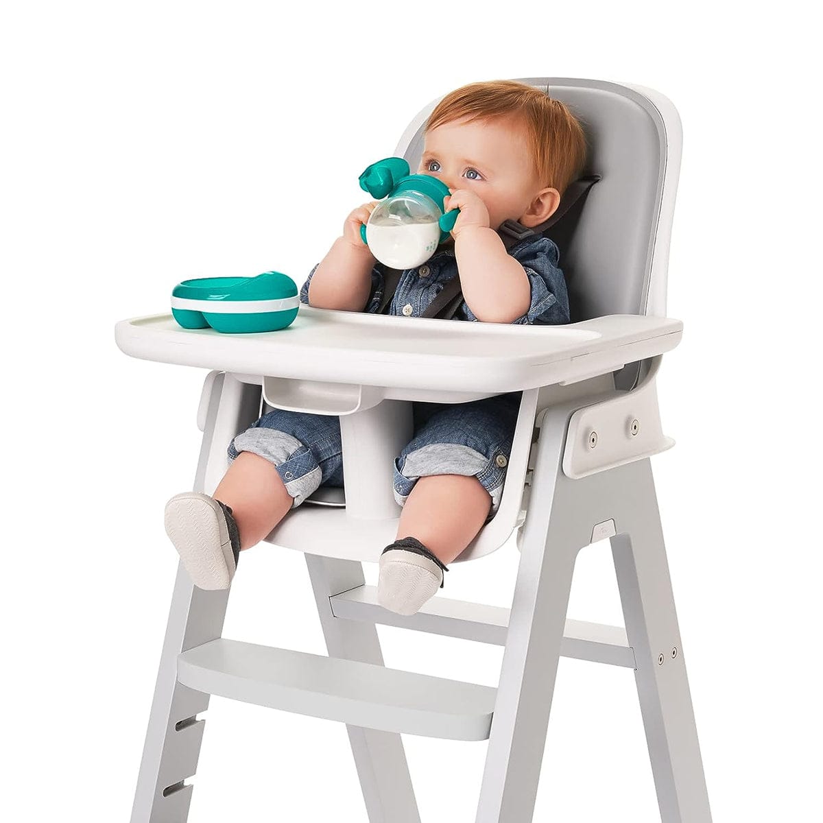 OXO Tot Transitions Soft Spout Sippy Cup with Handles, 6 oz - Teal - 61127500