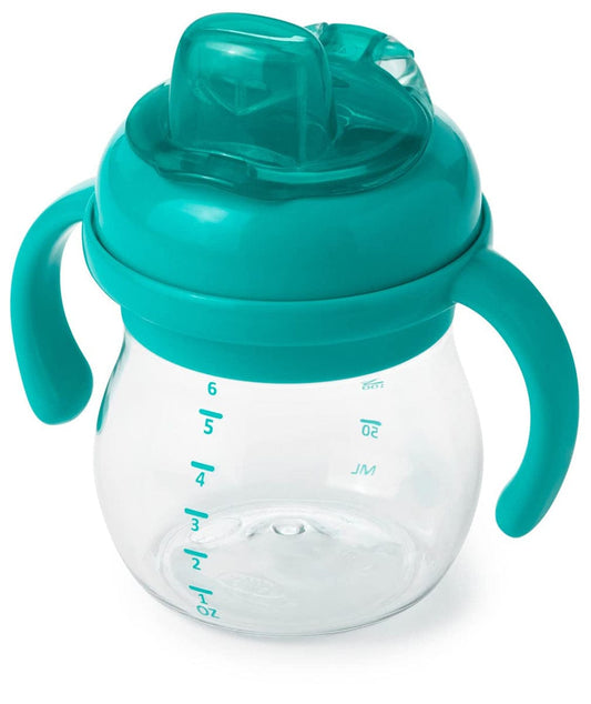 OXO Tot Transitions Soft Spout Sippy Cup with Handles, 6 oz - Teal - 61127500