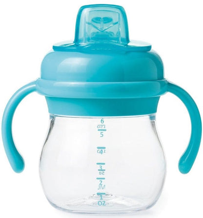 OXO Tot Transitions Soft Spout Sippy Cup with Removable Handles, 6 oz - Aqua