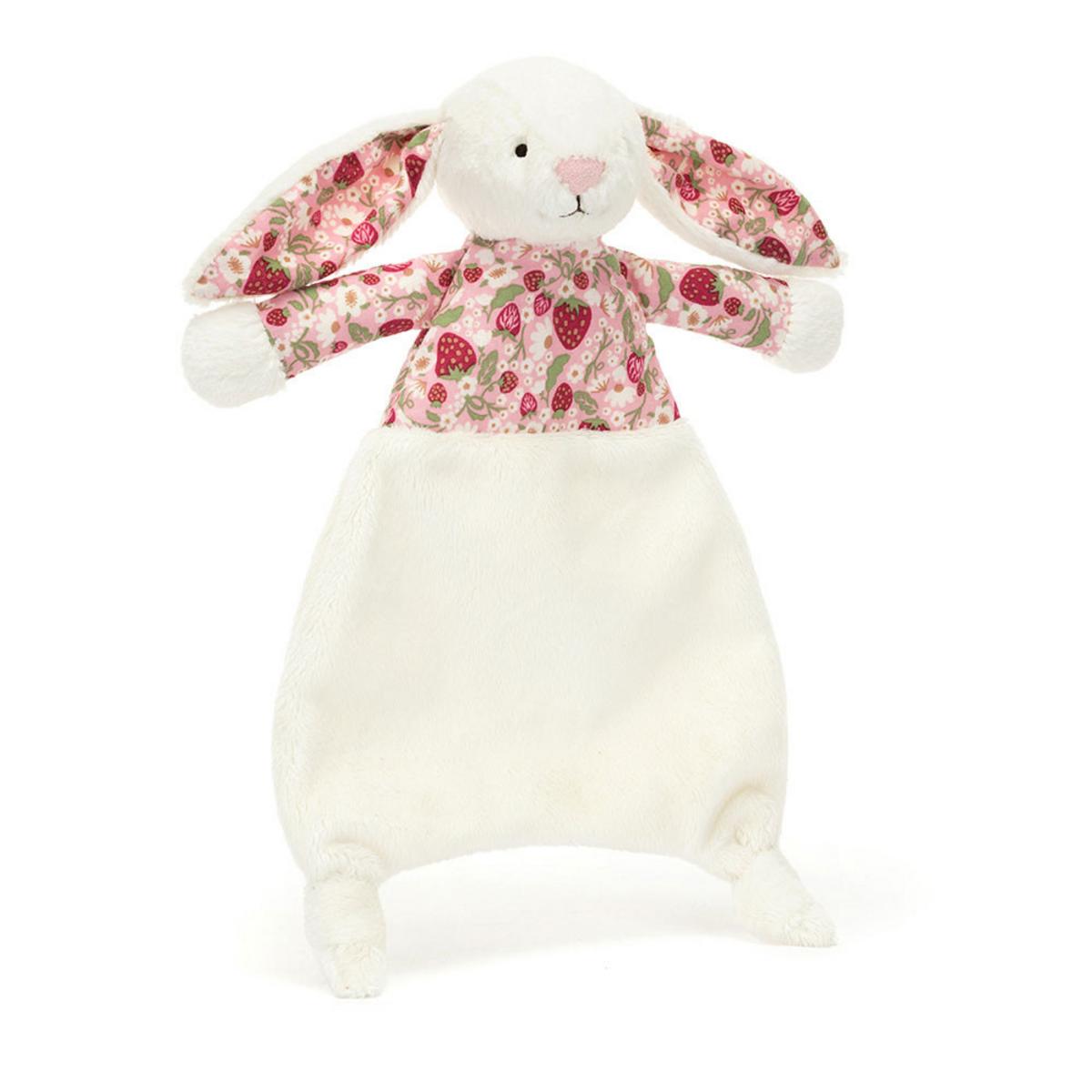 Jellycat Blossom Cream Bunny 'Berry' Comforter - CMF4MS
