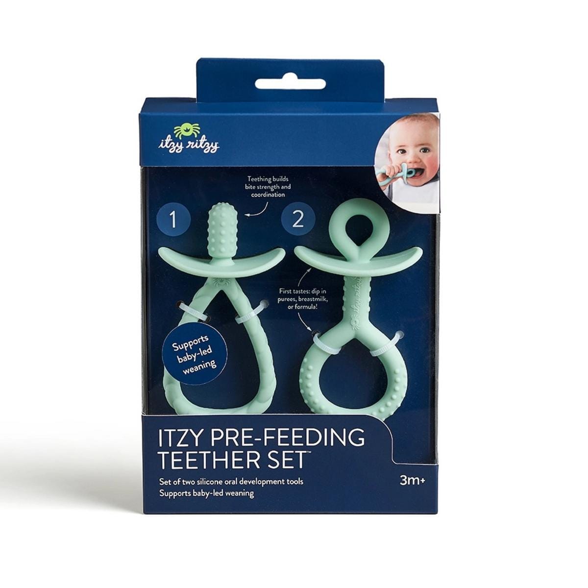 Itzy Ritzy Itzy Pre-Feeding Teether Set - Green - 807101673
