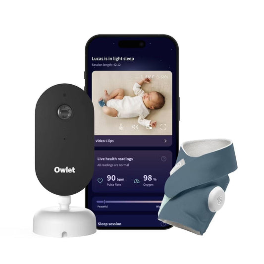 Owlet Dream Duo (Gen 3) Smart Baby Monitoring System - Bedtime Blue - PS03NWBUSN
