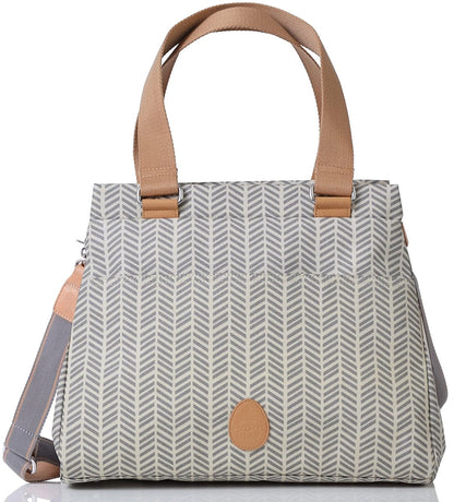 PacaPod Richmond Diaper Bag - Dove Herringbone - BB0218