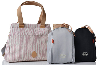 PacaPod Richmond Diaper Bag - Dusty Pink Herringbone - BB0215