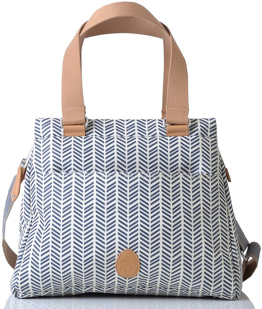 PacaPod Richmond Diaper Bag - Navy Herringbone - BB0214