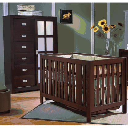 Pali Imperia 2 Piece Nursery Set in Mocacchino - Forever Crib & Armoire - 499-407MOCA