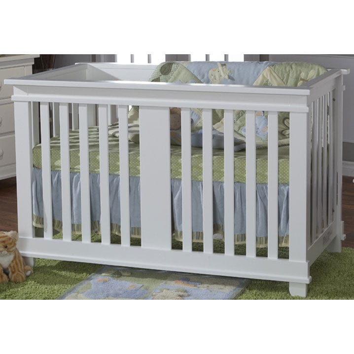 Pali Lucca 3 Piece Nursery Set in White - Crib, Double Dresser & 5 Drawer Dresser - 139913061305WH