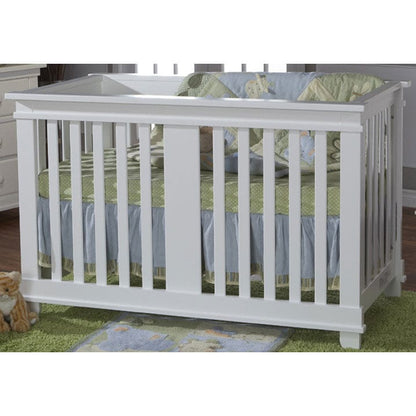 Pali Lucca 3 Piece Nursery Set in White - Crib, Double Dresser & 5 Drawer Dresser - 139913061305WH