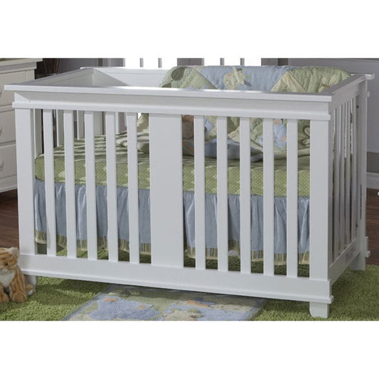 Pali Lucca 3 Piece Nursery Set in White - Crib, Double Dresser & 5 Drawer Dresser - 139913061305WH