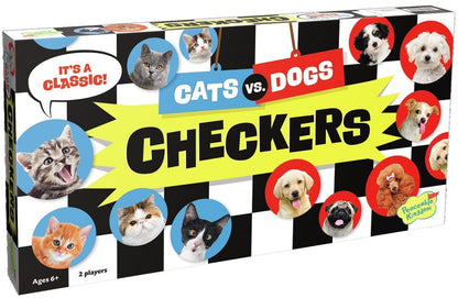 Peaceable Kingdom Cats vs. Dogs Checkers - CHK3