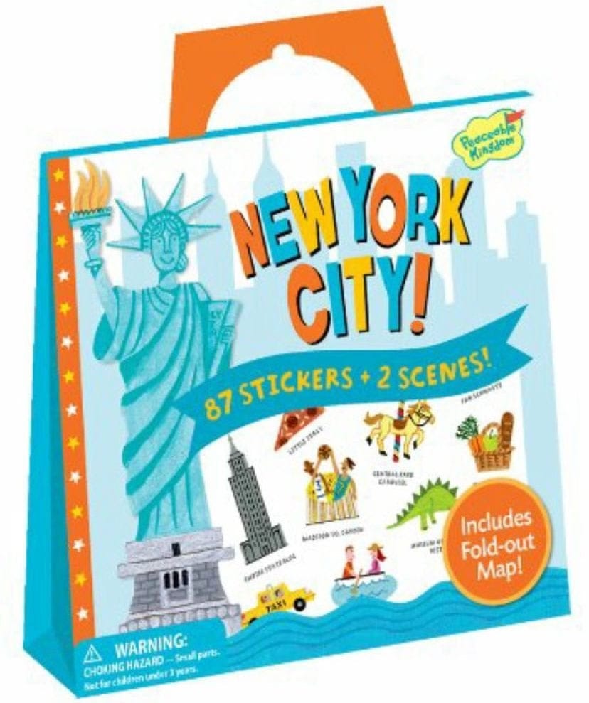 Peaceable Kingdom New York City Reusable Sticker Tote - SP60