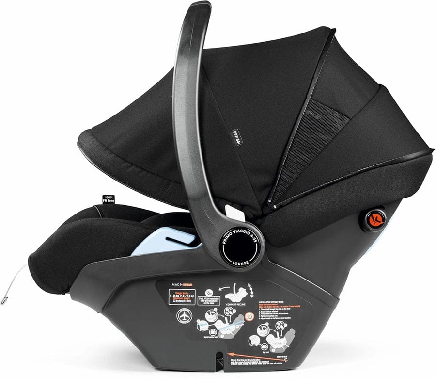 PEG City Loop Chassis + Primo Viaggio Lounge Infant Car Seat Bundle - Black / True Black - ICLP000009-IMLO00US00GU13MO13