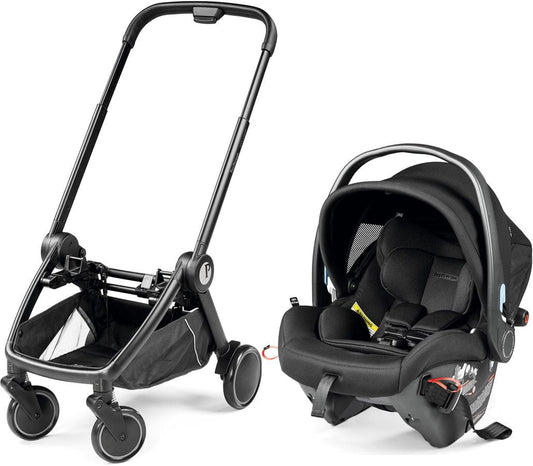 PEG City Loop Chassis + Primo Viaggio Urban Mobility Infant Car Seat Bundle - Black / True Black - ICLP000009-IMUB00US00GU13MO13
