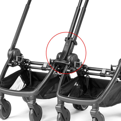 PEG City Loop Double Stroller + Primo Viaggio Urban Mobility Travel System Bundle - Black / Metal / True Black - CLP-DBL-TRVL-URBAN-METAL