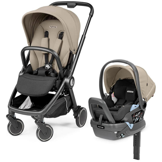 PEG City Loop Stroller + Primo Viaggio Lounge Travel System Bundle - Black / Vanilla Blend / Vanilla Blend - CLP-TRVL-LOUNGE-VANBL