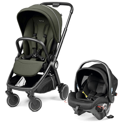 PEG City Loop Stroller + Primo Viaggio Urban Mobility Travel System Bundle - Black / Metal / True Black - CLP-TRVL-URBAN-METAL