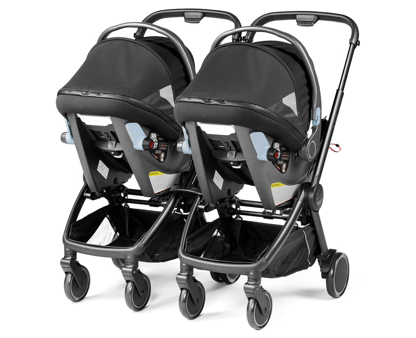 PEG City Loop Twin Stroller + Primo Viaggio Urban Mobility Travel System Bundle - Black / True Black / True Black - CLP-TWIN-TRVL-URBAN-TRBLK