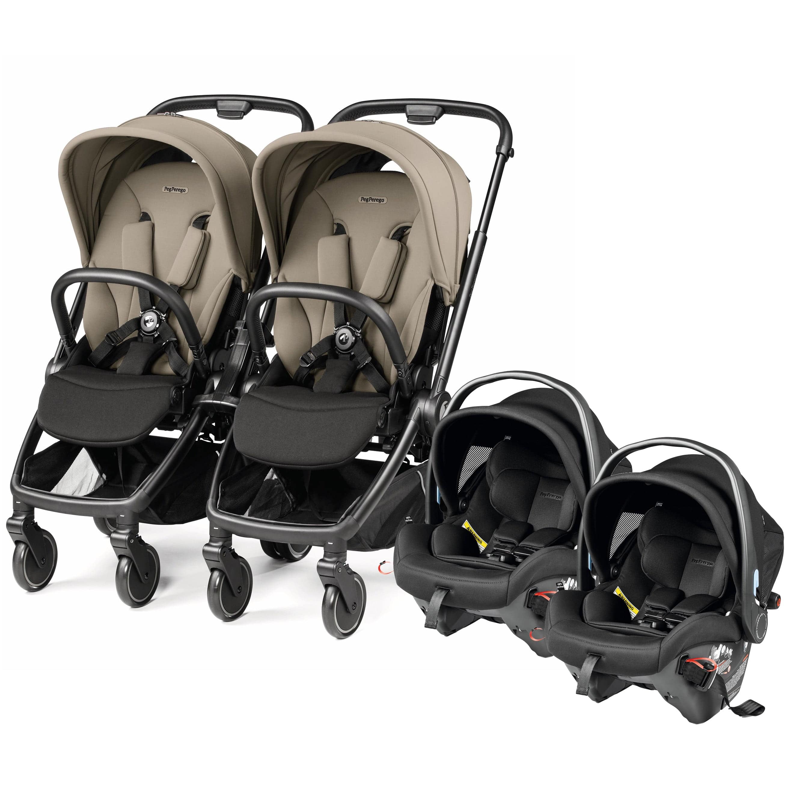 PEG City Loop Twin Stroller + Primo Viaggio Urban Mobility Baseless In – Albee Baby