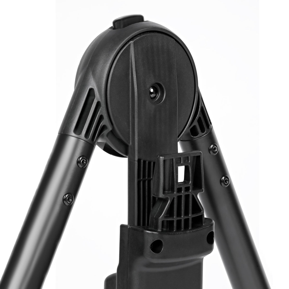 PEG black plastic tripod hinge mechanism with metal screws