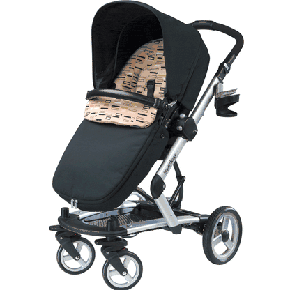 Peg Perego 2010 Skate Stroller with Bassinet in Black Step - IPSS30NA34FG13S