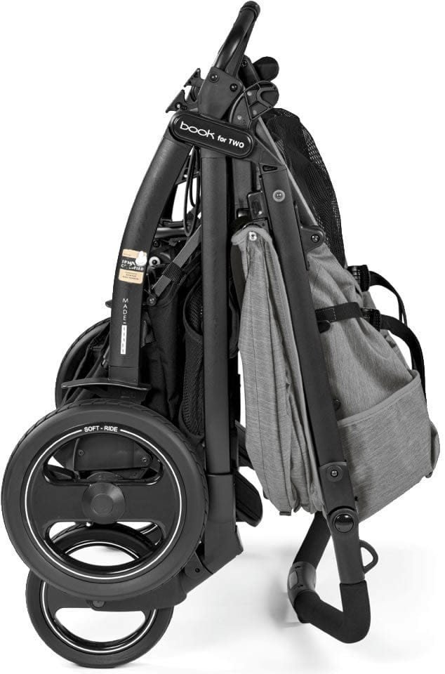 Peg Perego Book for Two Side by Side Double Stroller - Onyx - IP0528RO01DX13
