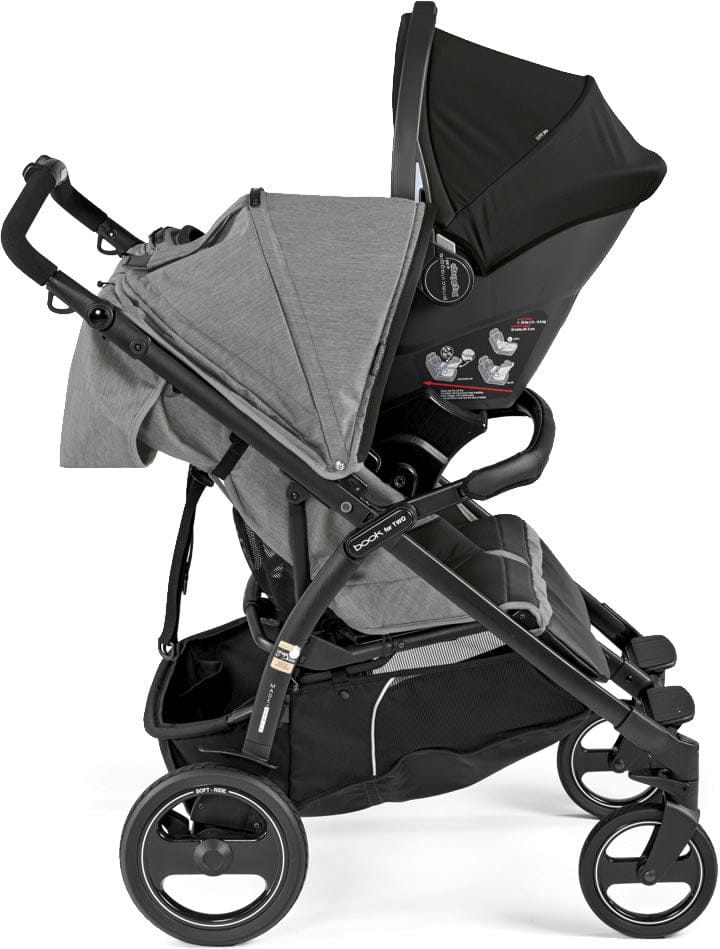 Peg Perego Book for Two Side by Side Double Stroller - Onyx - IP0528RO01DX13