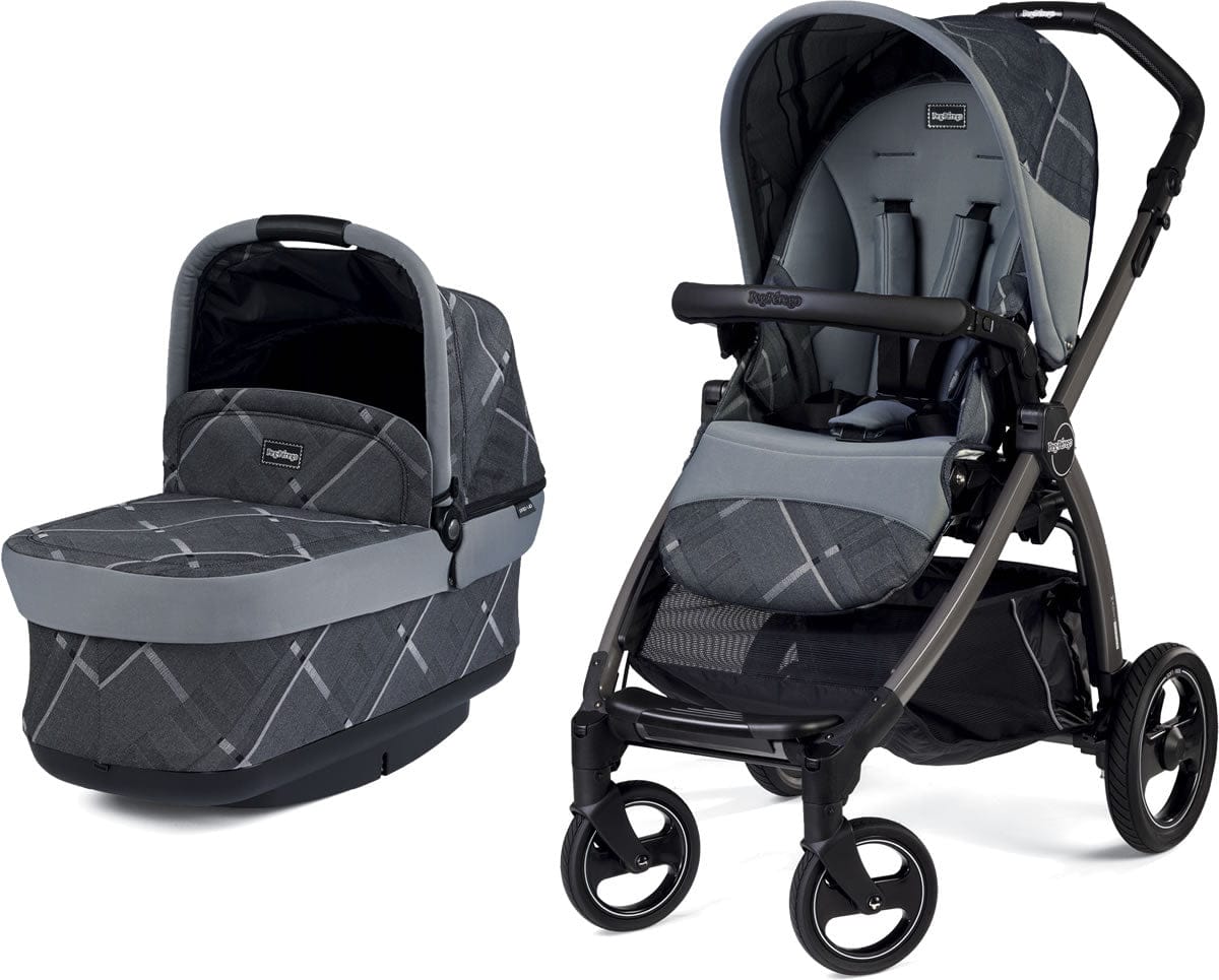 Peg Perego Book Pop Up Stroller - Portraits Grey - IPMS62FM53DX93