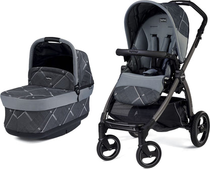 Peg Perego Book Pop Up Stroller - Portraits Grey - IPMS62FM53DX93