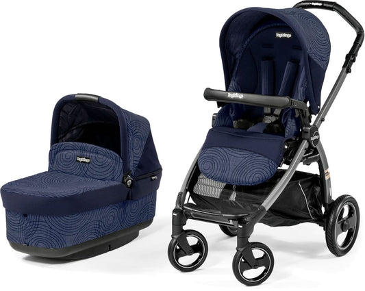 Peg Perego Book Pop Up Stroller - Circles Blue - IPMS02CS51DX51