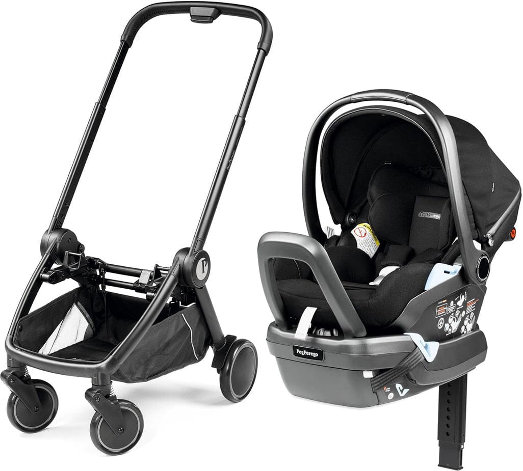 PEG City Loop Chassis + Primo Viaggio Lounge Infant Car Seat Bundle - Black / True Black - ICLP000009-IMLO00US00GU13MO13